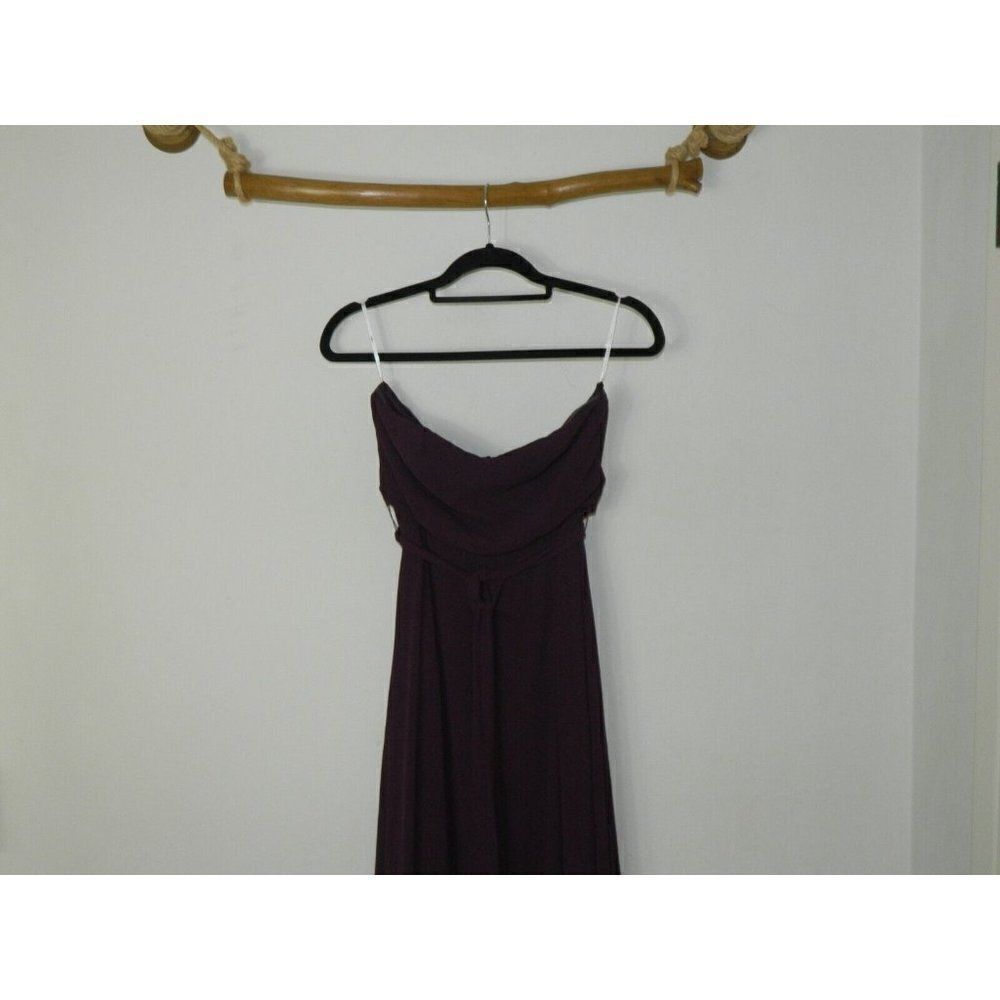 Lulu’s Dress‎ Purple Elegant Events Dark Purple Strapless Maxi Dress Medium - Picture 5 of 8